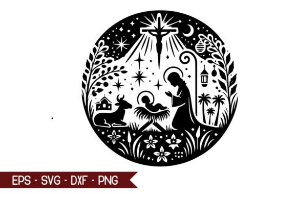 Download Baby Jesus Silhouette Vector Design - Vector Collection