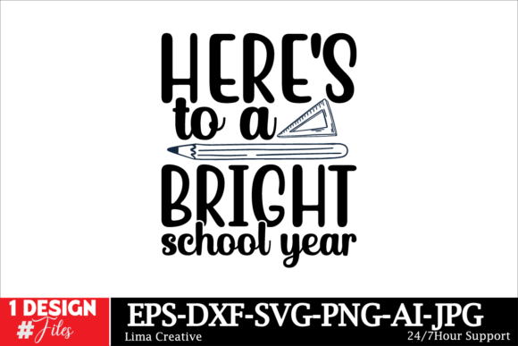 Download Here's to a Bright School Year SVG - School year svg Collection