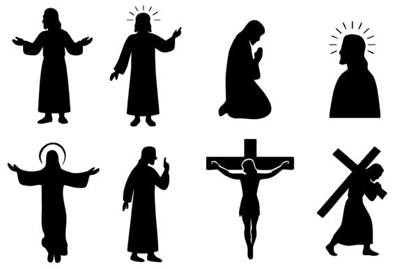 Download Jesus Silhouette Svg Vector Bundle - Vector Collection