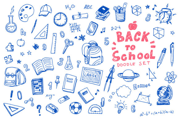 Download Back to School Doodle Vector Set - Premium Bundle